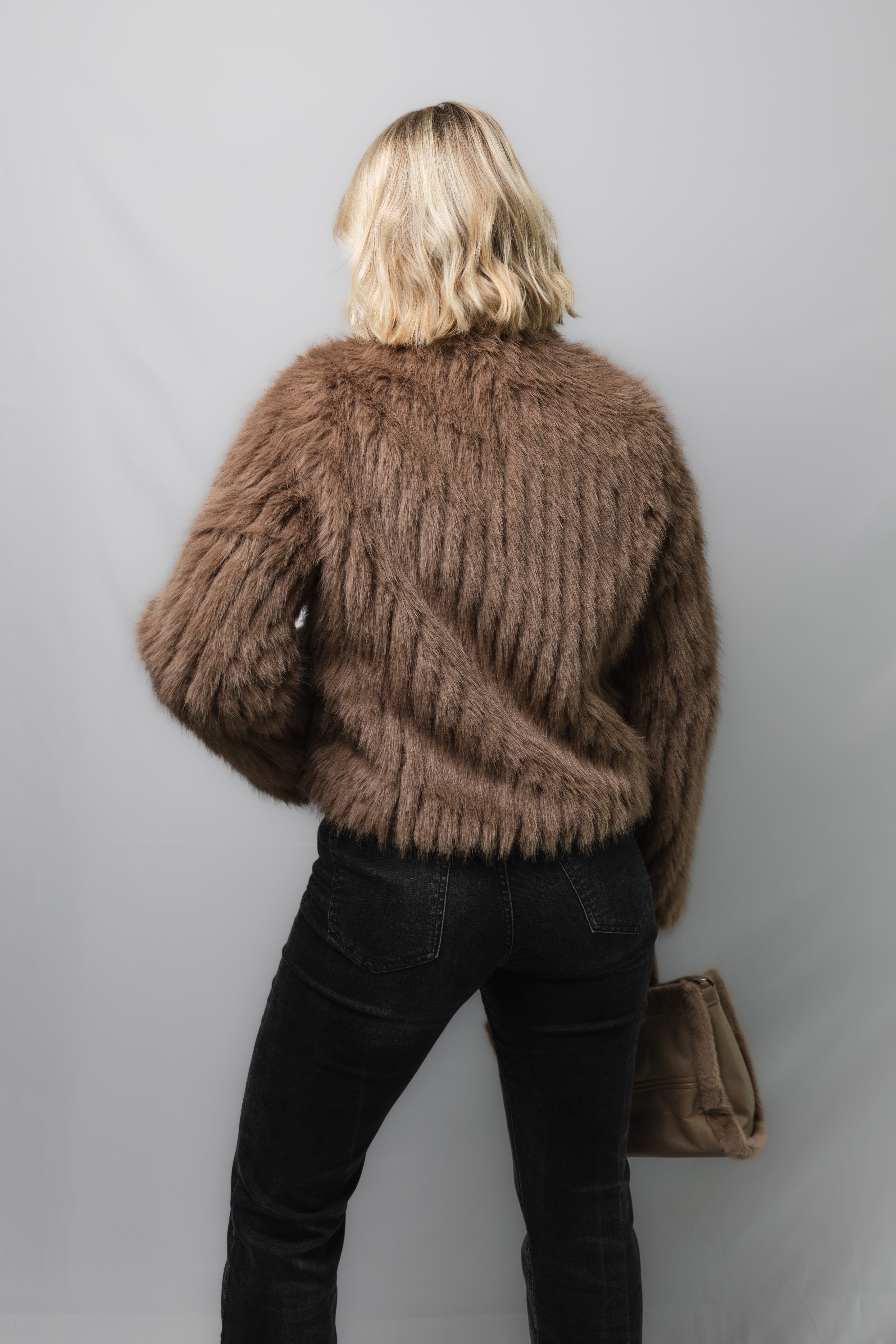 FAUX FUR JACKET SHORT
