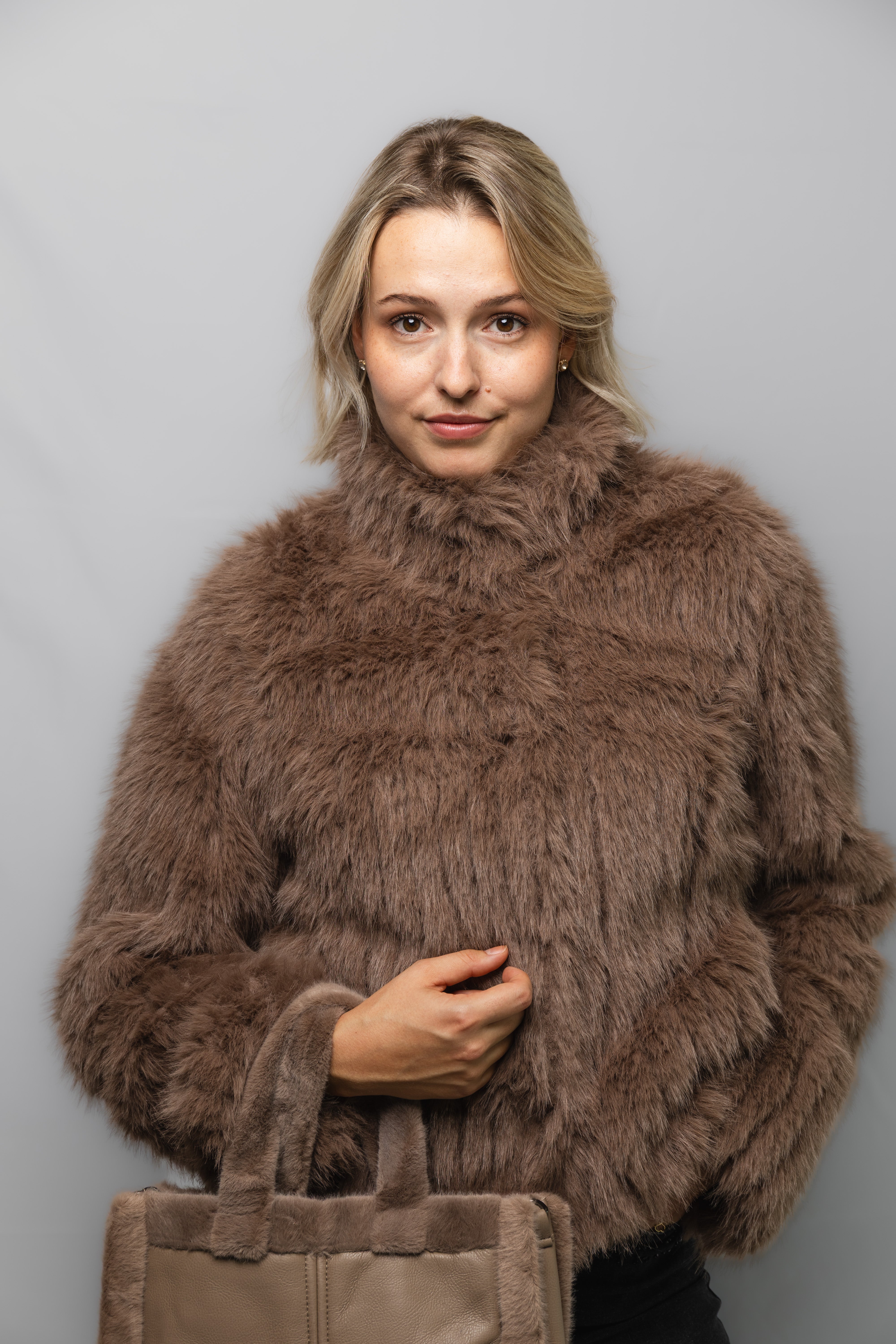 FAUX FUR JACKET SHORT