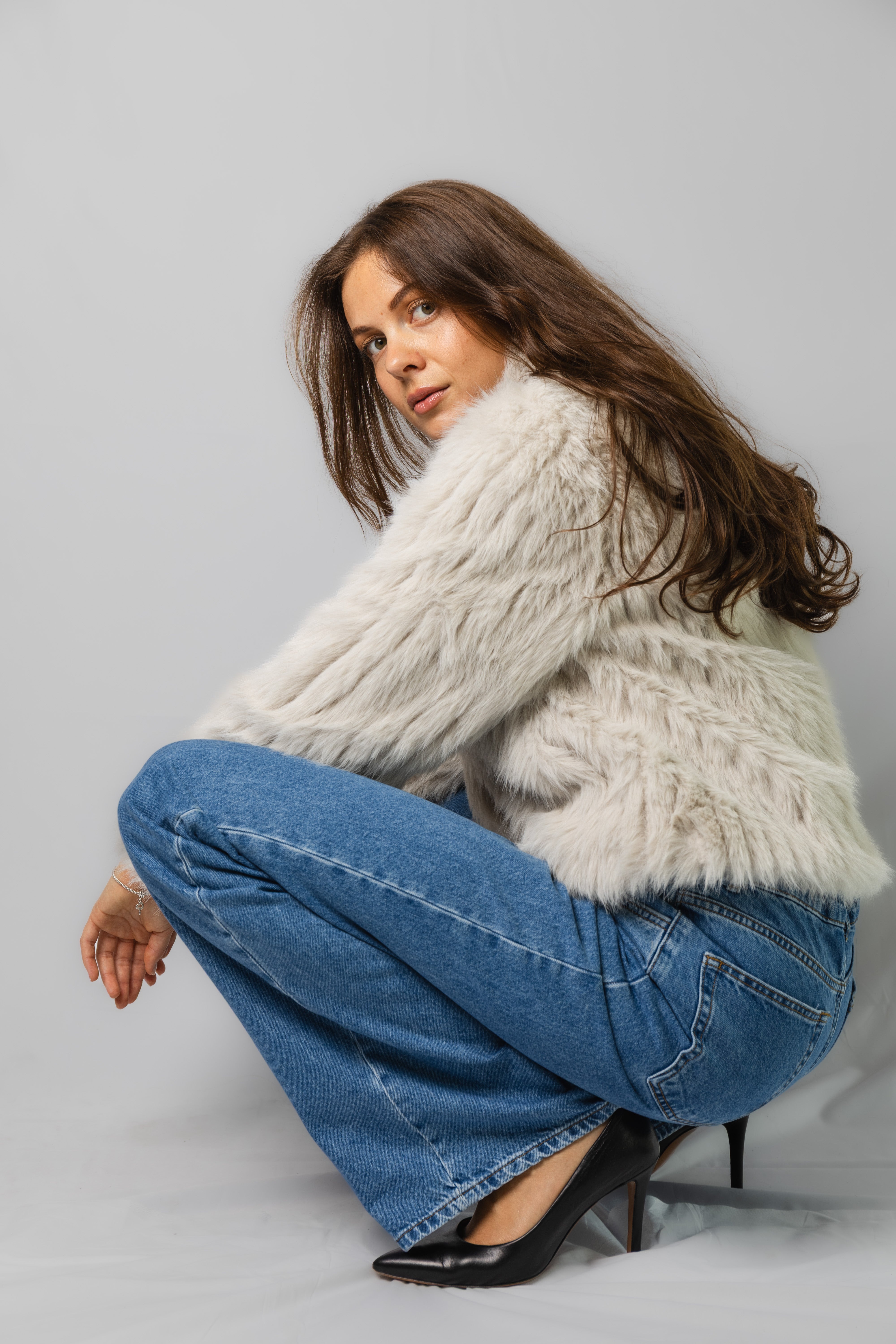 FAUX FUR JACKET SHORT