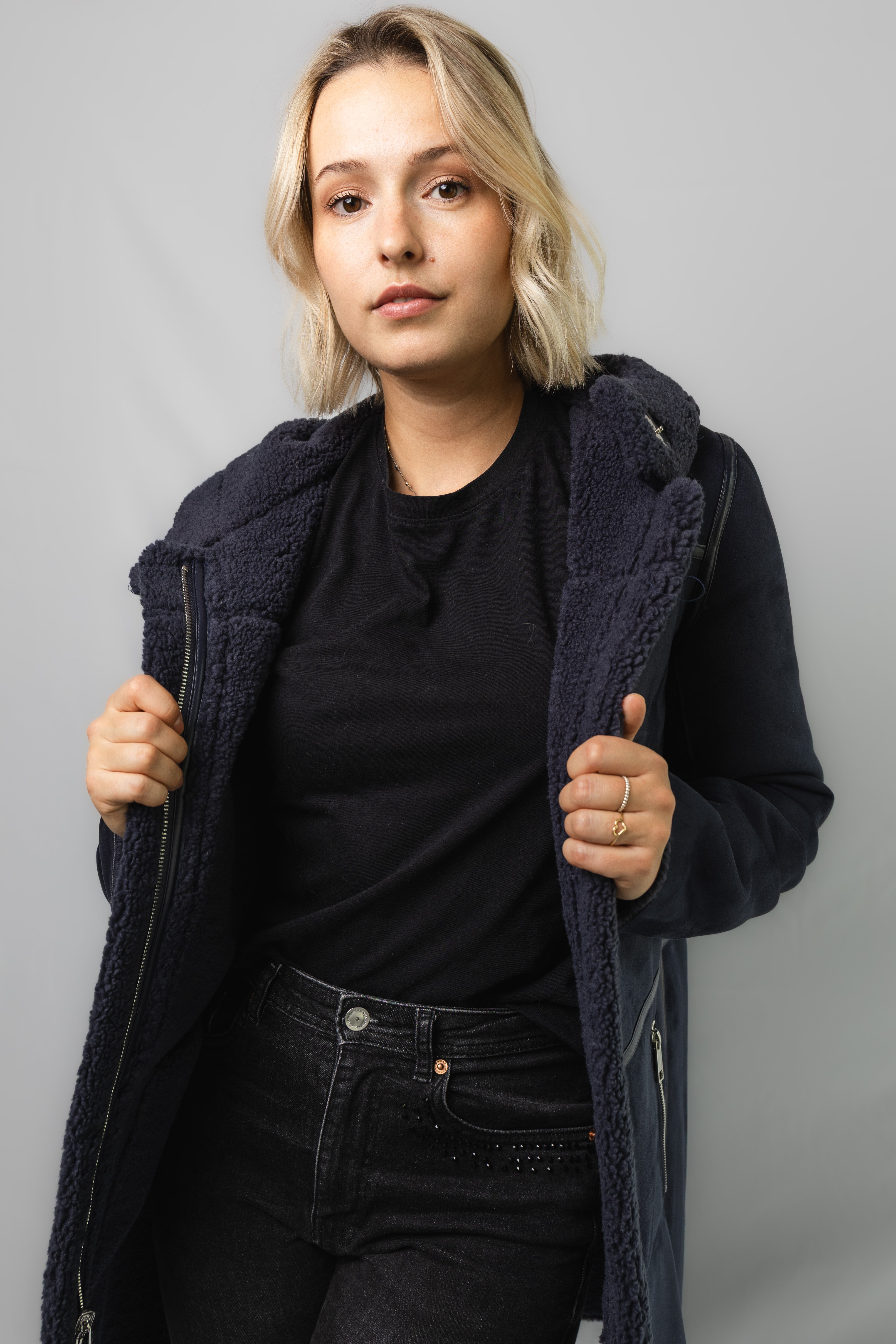 REVERSIBLE HOODED LUXE COAT