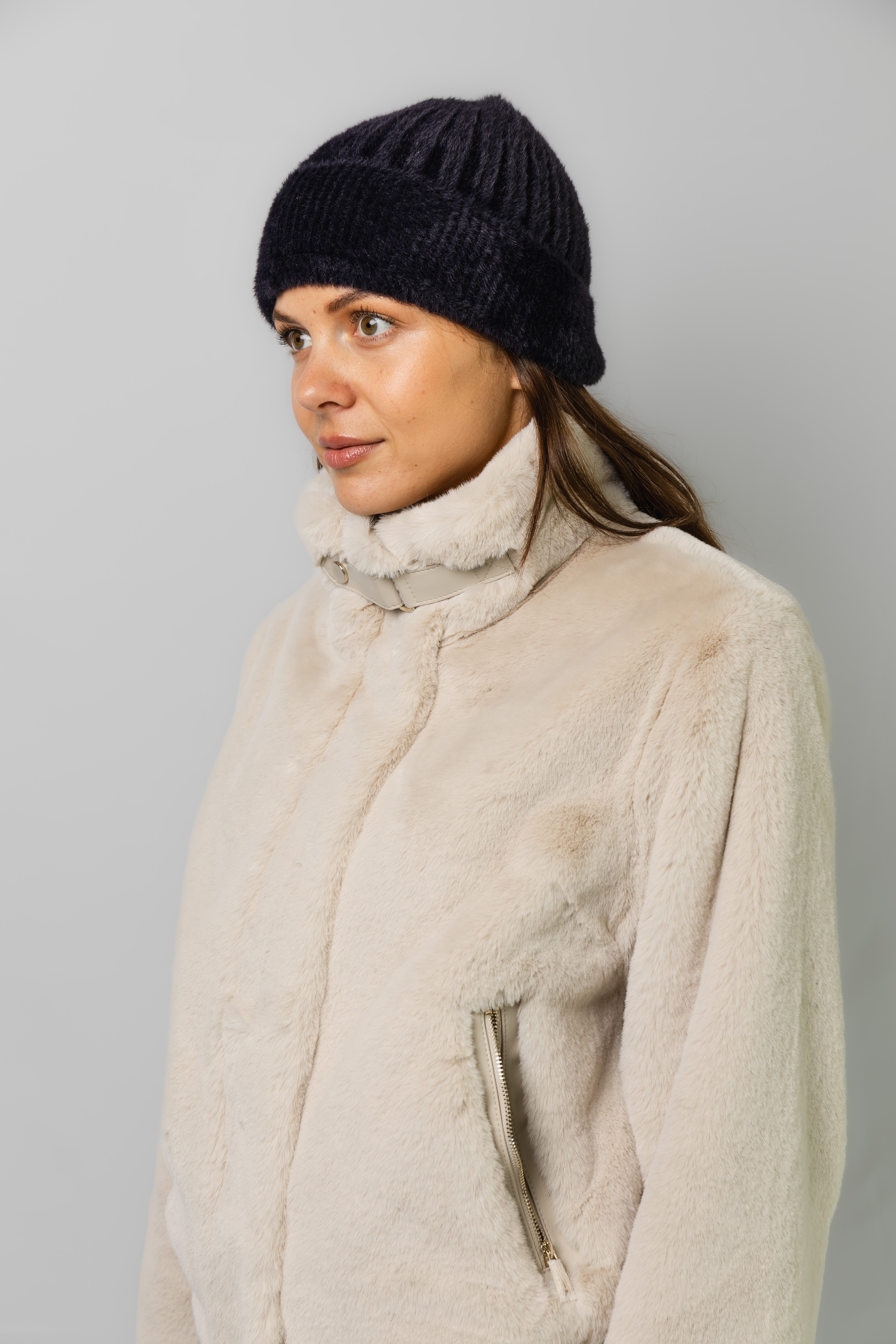 JACKET FAKE FUR SHORT